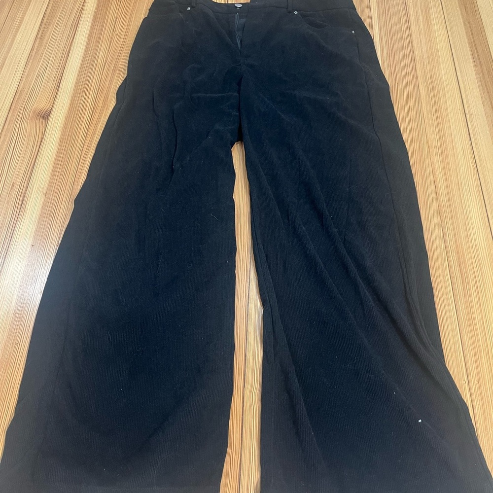 Cider Black Corduroy Trousers